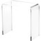 Plymor Clear Acrylic Vertical Rectangular Display Riser, 7" H x 7" W x 3.5" D (1/4" thick)